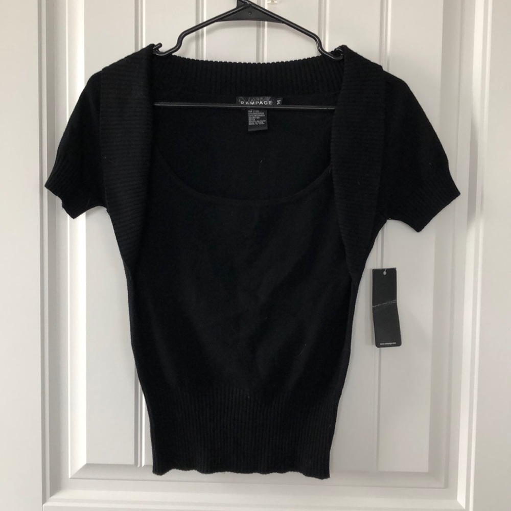 Rampage short sleeve dress top size M